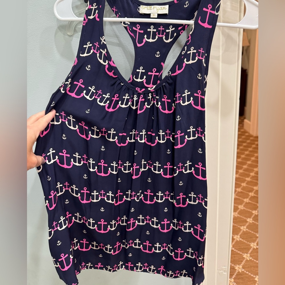 Britt Ryan Silk Racerback Top